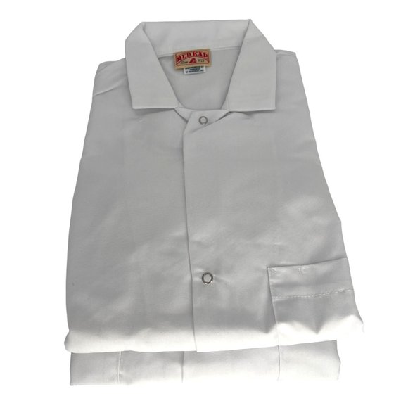 Red Kap Lab Coat Unisex White 80/20 KP7FWH2 Size M Never Worn - Picture 1 of 5